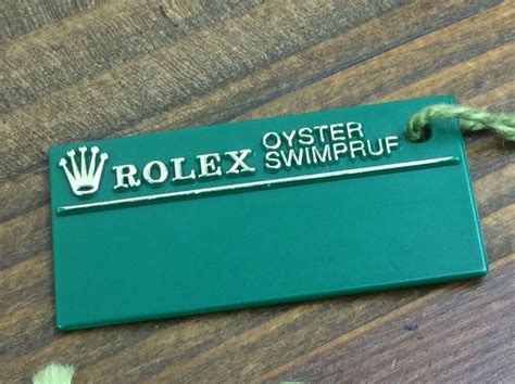 rolex swimpruf tag|rolex hang tag stickers.